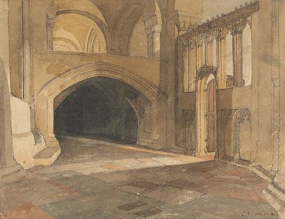 Cathédrale de Norwich - Entrée de la chapelle de Jésus - John Sell Cotman